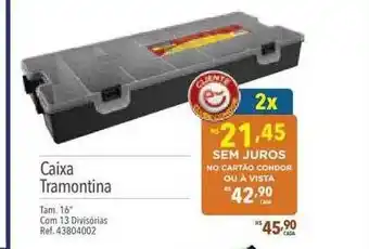 Supermercados Condor Caixa tramontina oferta