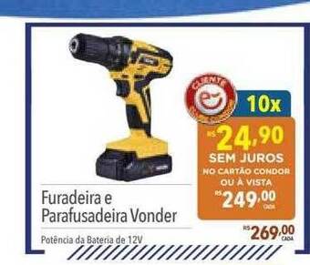 Furadeira e parafusadeira vonder