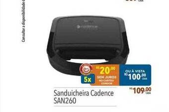 Supermercados Condor Sanduicheira cadence san260 oferta