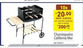 Supermercados Condor Churrasqueira califórnia mor oferta