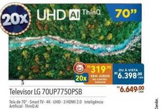 Supermercados Condor Televisor lg 70up7750psb oferta