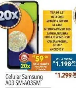 Celular samsung a03 sm-a035m