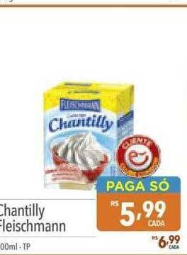 Supermercados Condor Chantilly fleischmann oferta