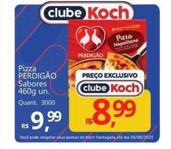 Supermercados Koch Pizza perdigão sabores oferta