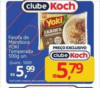 Supermercados Koch Farofa de mandioca yoki temperada oferta