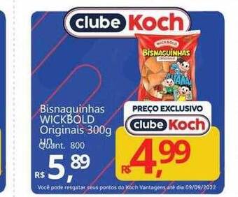 Supermercados Koch Bisnaguinhas wickbold originais oferta