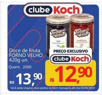 Supermercados Koch Doce de fruta forno velho oferta