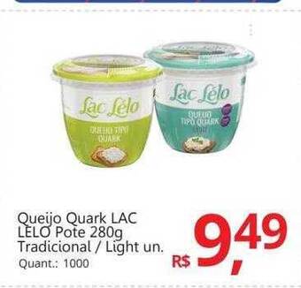 Supermercados Koch Queijo quark lac lelo pote tradicional - light oferta