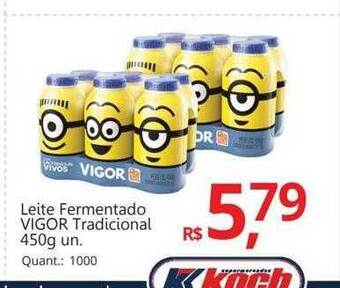 Supermercados Koch Leite fermentado vigor tradicional oferta
