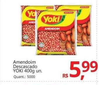 Supermercados Koch Amendoim descascado yoki oferta