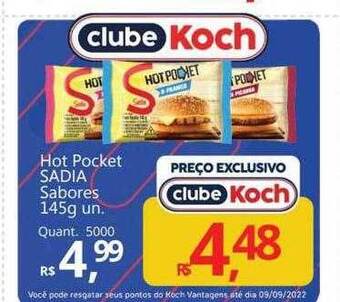 Supermercados Koch Hot pocket sadia sabores oferta