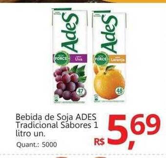 Supermercados Koch Bebida de soja ades tradicional sabores oferta