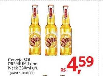 Supermercados Koch Cerveja sol premium long neck oferta