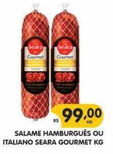 Supermercados Real Salame hamburgues ou italiano seara gourmet kg oferta