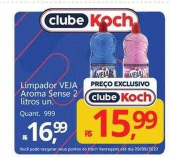 Supermercados Koch Limpador veja aroma sense oferta