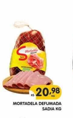 Supermercados Real Mortadela defumada sadia kg oferta