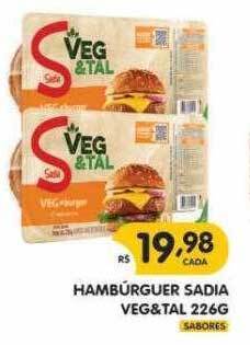 Supermercados Real Hamburguer sadia veg&tal oferta