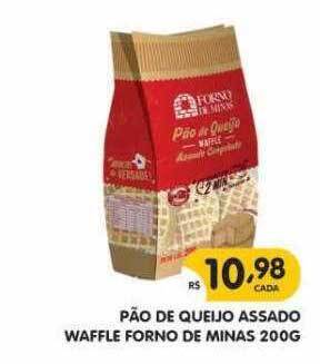Supermercados Real Pão de queijo assado waffle forno de minas oferta