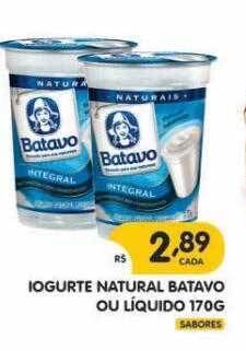 Supermercados Real Iogurte natural batavo ou liquido oferta