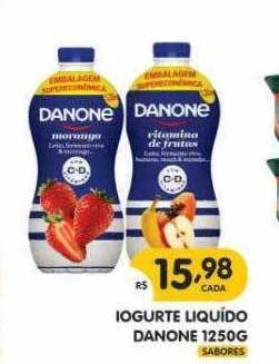 Supermercados Real Iogurte liquido danone oferta