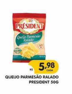 Supermercados Real Queijo parmesão ralado president oferta