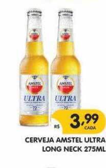 Supermercados Real Cerveja amstel ultra long neck oferta