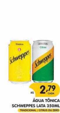 Água tônica schweppes