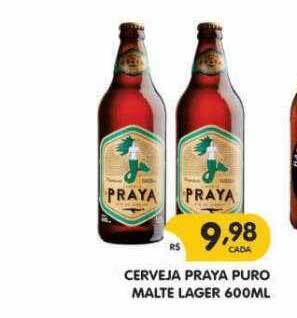 Supermercados Real Cerveja praya puro malte lager oferta