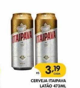 Supermercados Real Cerveja itaipava latão 473ml oferta