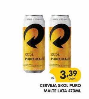 Supermercados Real Cerveja skol puro malte oferta