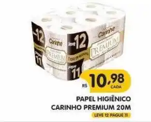 Papel higiênico carinho premium 20m
