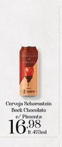 Supermercados Tauste Cerveja schornstein bock chocolate c pimenta oferta
