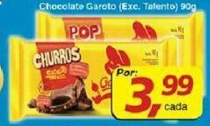 Supermercados Guanabara Chocolate Garoto 90g oferta