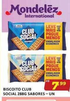Verona Supermercados Biscoito club social sabores oferta