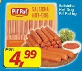 Supermercados Guanabara Salsicha Hot Dog Pif Paf 1kg oferta