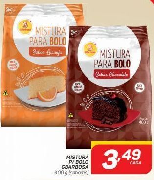 GBarbosa Mistura p/ bolo gbarbosa 400 g (sabores) oferta