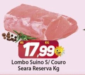 Rede Sol Lombo Suino s/ couro Seara Reserva 1kg oferta