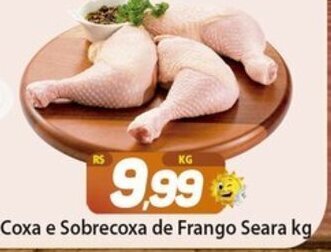Rede Sol Coxa e Sobrecoxa de Frango Seara 1kg oferta