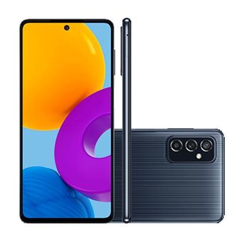 Smartphone samsung galaxy m52, 5g, preto, tela 6.7", 6gb ram | 128gb