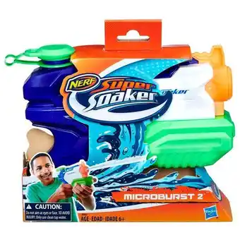 Lança água nerf super soaker microburst a9461 - hasbro