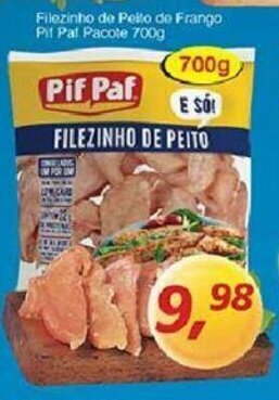 Supermercados Guanabara Filezinho de Peito de Frango Pif Paf 700g oferta