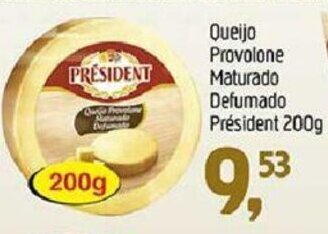 Supermercados Guanabara Queijo Provolone Maturado Defumado President 200g oferta
