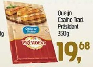 Supermercados Guanabara Quiejo Coalho Trad. President 350g oferta