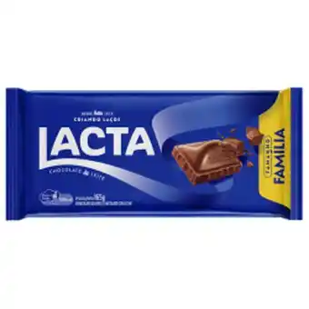 Chocolate ao leite lacta pacote 165g