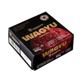 Hambúrguer bovino carapreta wagyu 400g com 2 unidades