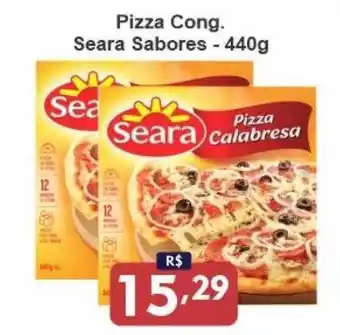 Supermercado Pastorinho Pizza cong. seara sabores oferta