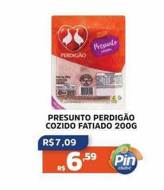 Pinheiro Supermercado Presunto perdigão cozido fatiado oferta