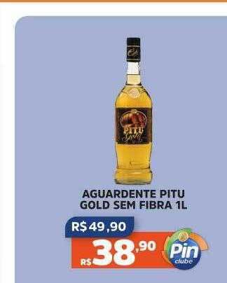 Pinheiro Supermercado Aguardente pitu gold sem fibra oferta