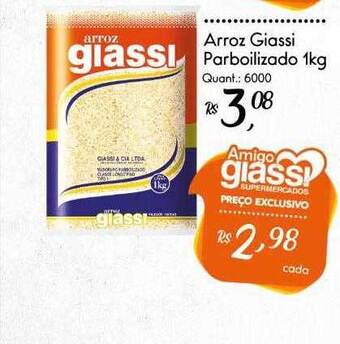 Giassi Supermercados Arroz giassi parboilizado oferta