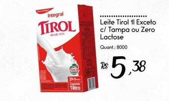 Giassi Supermercados Leite tirol exceto c tampa ou zero lactose oferta